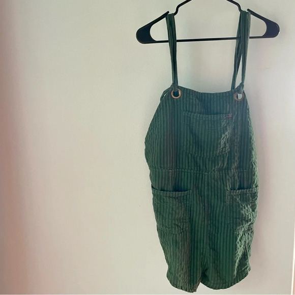 BDG Sadie Linen-Blend Dungarees Playsuit size large - Picture 16 of 16